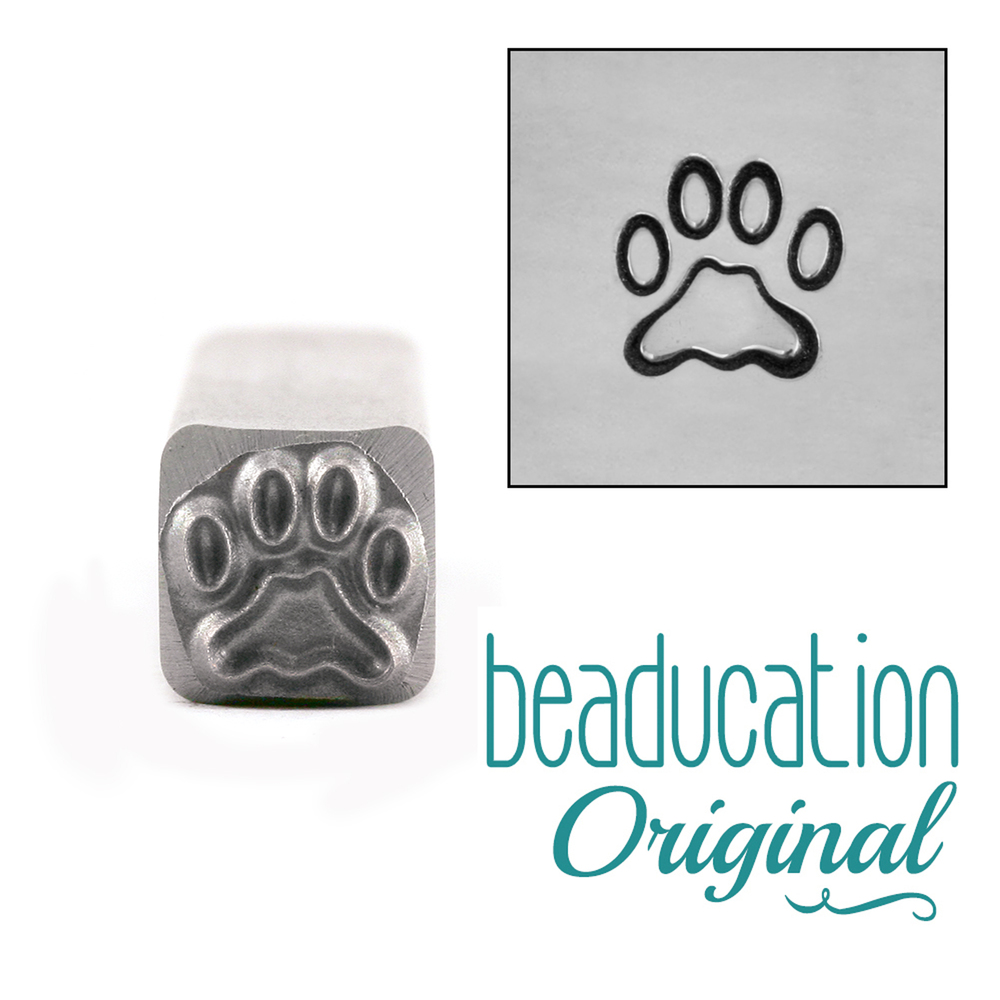 Metal Stamping Tools Paw Metal Design Stamp 7.5mm - Beaducation Original
